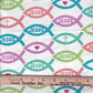 Jesus Fish Icons Fabric by the 1/2 yard