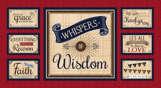 Whispers of Wisdom 24" Fabric Panel