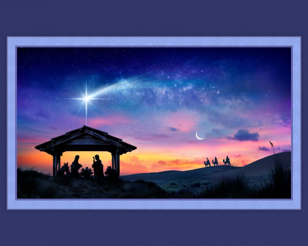 Wise Men Come Fabric Panel